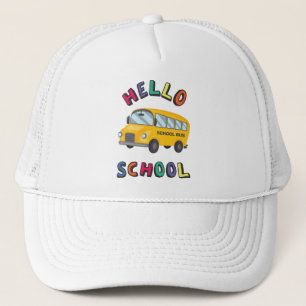 Casquette Bonjour école