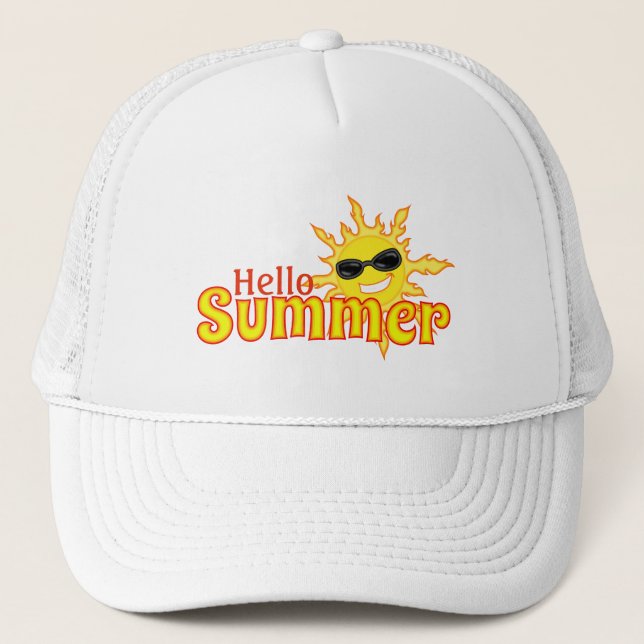 Casquette Bonjour été soleil porter les tons (Devant)