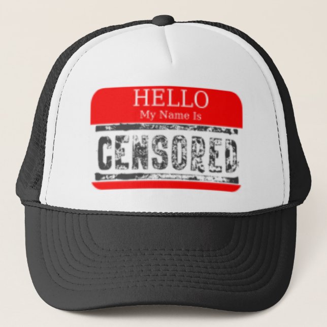 Casquette Bonjour Mon Nom Est Censé (Devant)