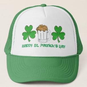 Casquette Bonne bière Shamrock verte de la Saint-Patrick de