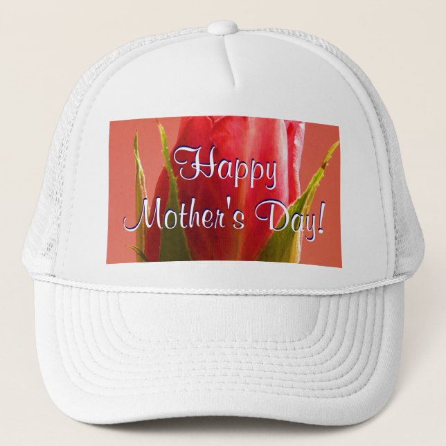 Casquette Bonne fête des mères Rose rose (Devant)