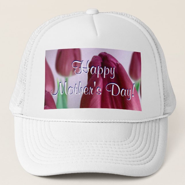 Casquette Bonne fête des mères Rosey Tulips (Devant)