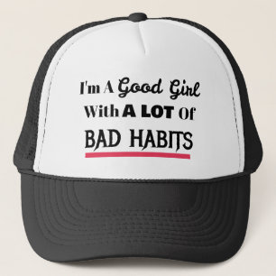 Casquette Bonne fille mauvaises habitudes