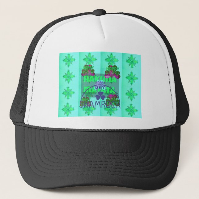 Casquette Bonne Saint Patrick's Day Hakuna Matata Art Print (Devant)