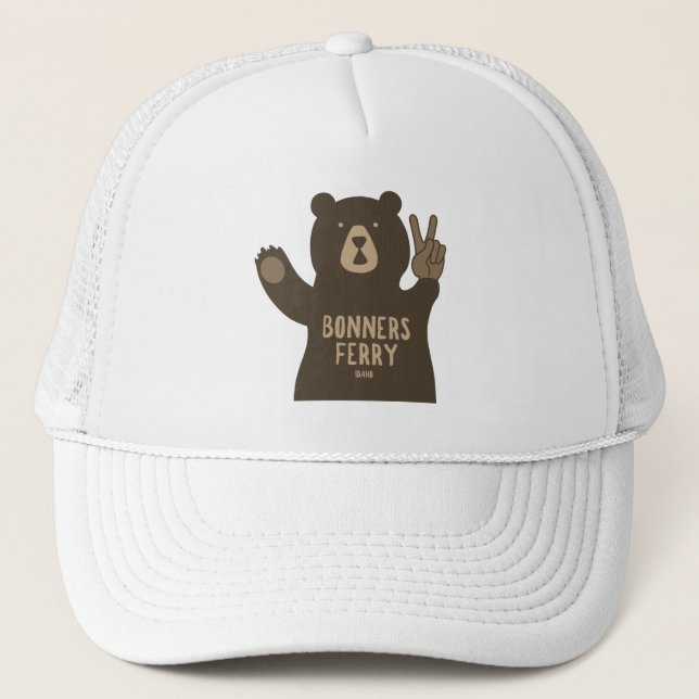 Casquette Bonners Ferry Idaho Peace Bear (Devant)
