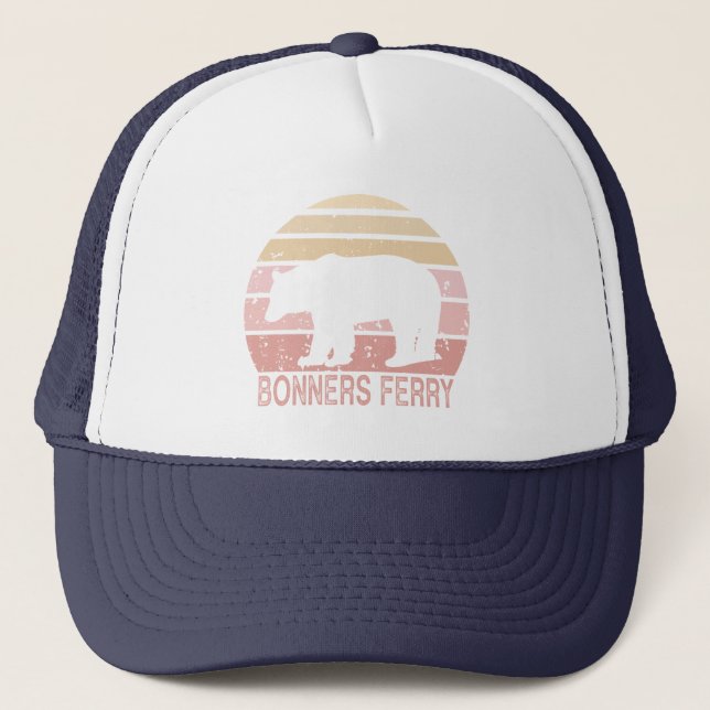 Casquette Bonners Ferry Idaho Retro Bear (Devant)