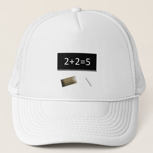 Casquette Bonnet blanc 2+2=5 (Devant)