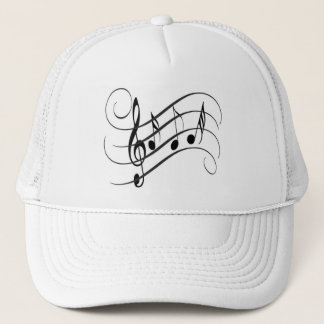 Casquette Bonnet de Routier Designer Notes Musicales