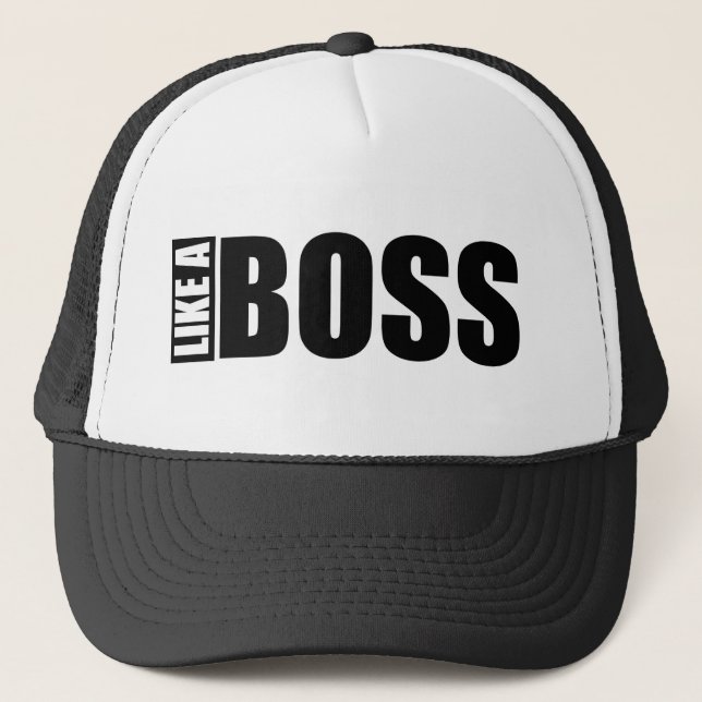 Casquette Bonnet « LIKE BOSS " (Devant)