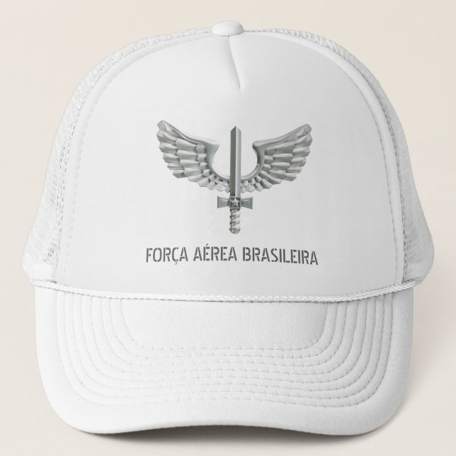Casquette Bonnet Trucker Importé Armée de l'air Brésilienne (Devant)