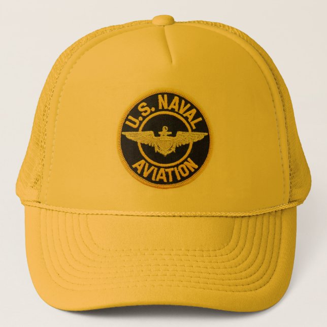 Casquette Bonnet Trucker Importé - US Naval Aviation (Devant)