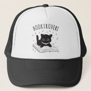Casquette Booktrovert chat avec livre et étoiles
