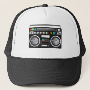 Casquette boombox rétro graveur graphique
