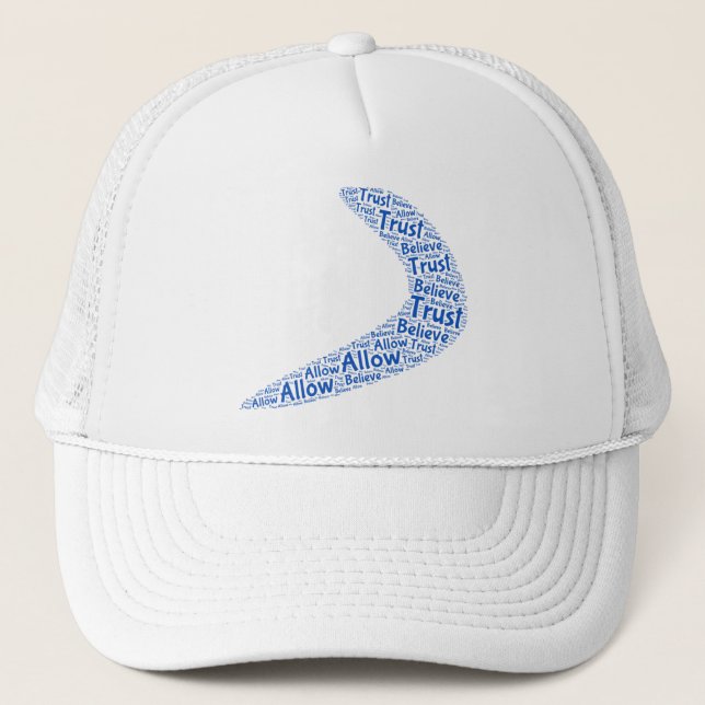 Casquette Boomerang Trust, believe, allow cap (Devant)