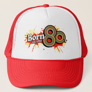 Casquette "Born in the 80's" retro design hat