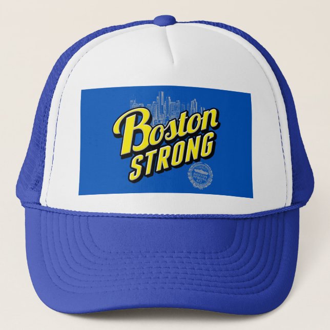 Casquette Boston City se souvient de Bleu (Devant)