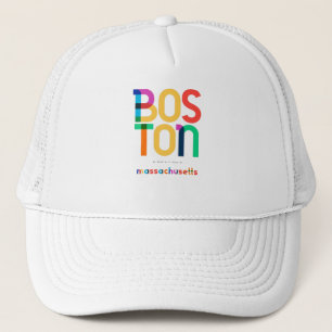 Casquette Boston Massachusetts Mid Century, Pop Art,
