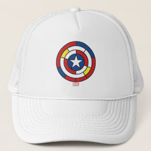 Casquette Bouclier abstrait de Captain America De Stijl