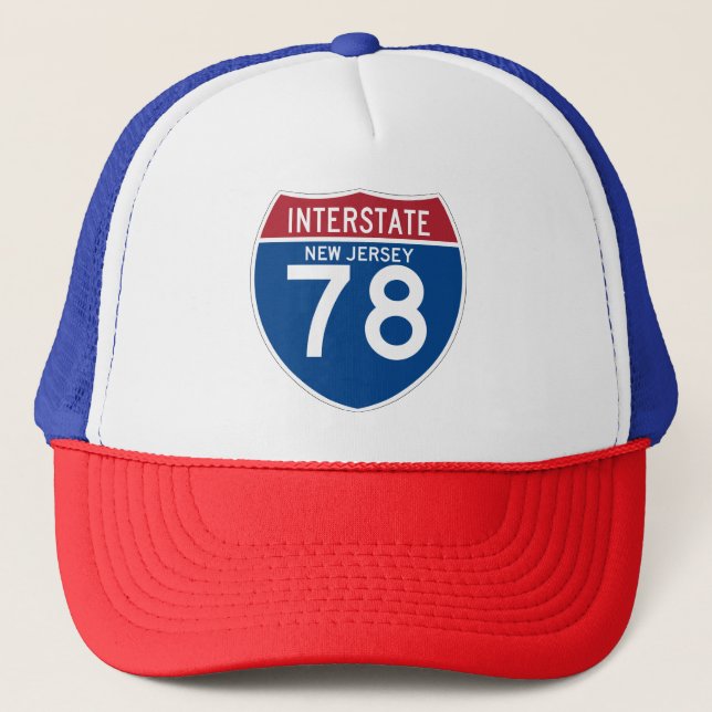 Casquette Bouclier d'autoroute nationale du New Jersey NJ (Devant)