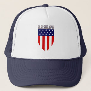 Casquette Bouclier du drapeau américain patriotique