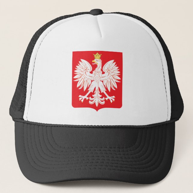 Casquette Bouclier polonais de rouge d'Eagle (Devant)
