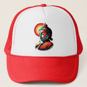 Casquette Bouddha Lord Retro Pop Art Seamless Motif