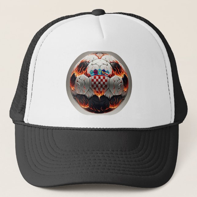 Casquette Boule de football croate fière (Devant)