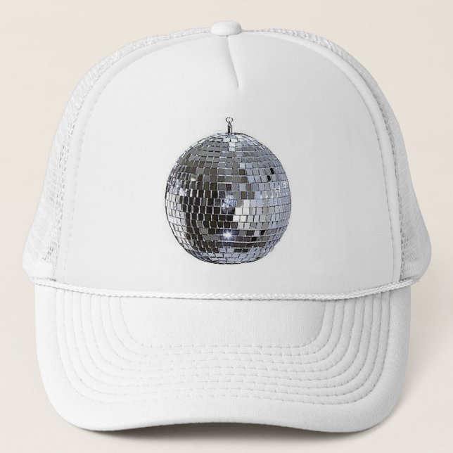 Casquette Boule Disco Argent (Devant)