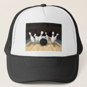Casquette Boule et goupilles de bowling : modèle 3D :