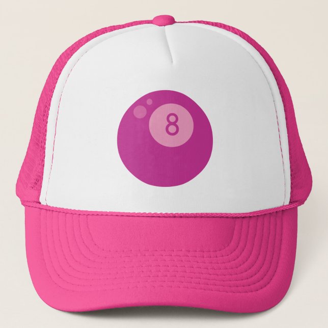 Casquette boule rose (Devant)