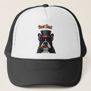 Casquette Bouledogue français French Bulldog cigare