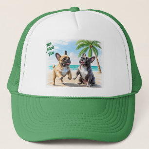 Casquette Bouledogues français plage Bouledogue français