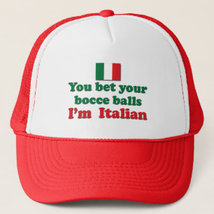 Casquette Boules de Bocce d'Italien