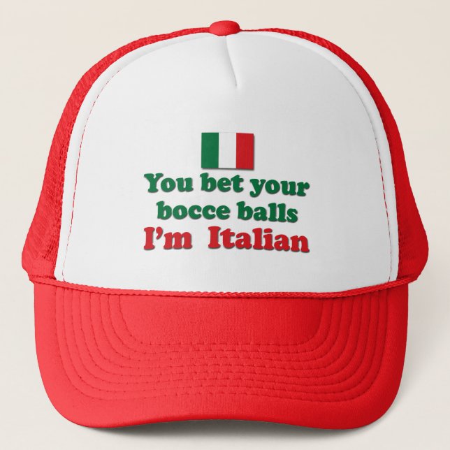 Casquette Boules de Bocce d'Italien (Devant)