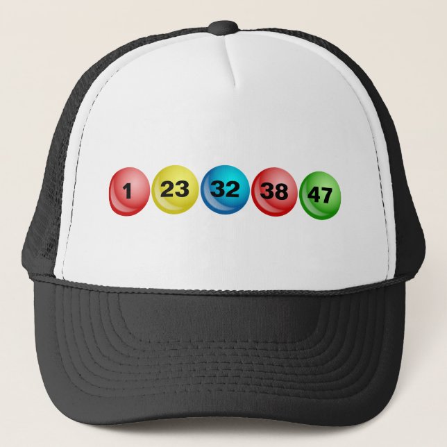 Casquette Boules de loterie, 1, 23, 32, 38, 47 (Devant)
