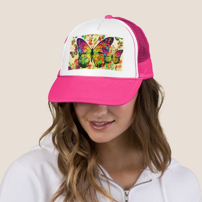 CASQUETTE BOUTEILLES DE PRINTEMPS NATURE COLORÉE (En situation)