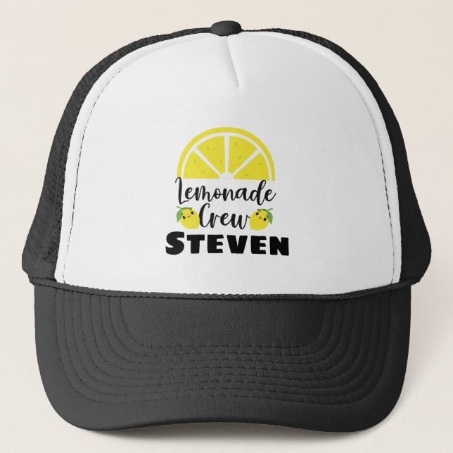 Casquette Bouton de socle de limonade personnalisée (Devant)