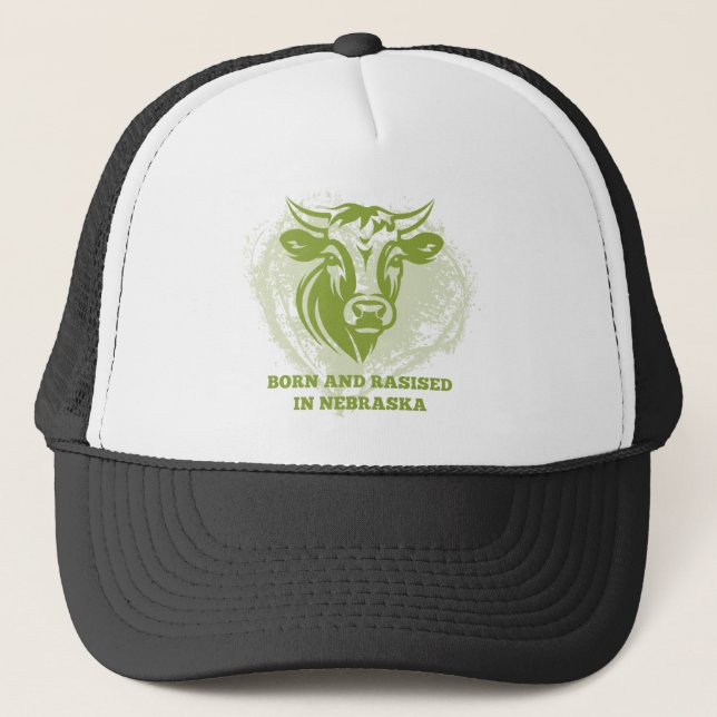 Casquette Bovins nés et élevés au Nebraska (Devant)