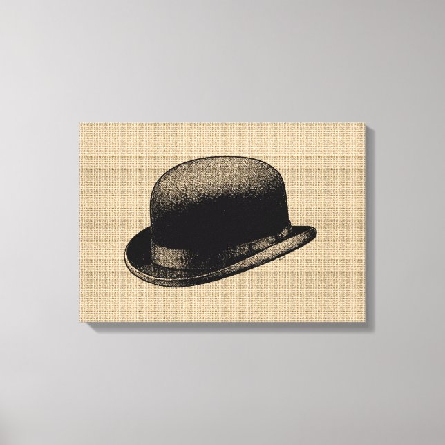 Casquette Bowler sur toile (Recto)