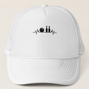 Casquette Bowling Heartbeat Bowler Pins Bowling Player Cadea
