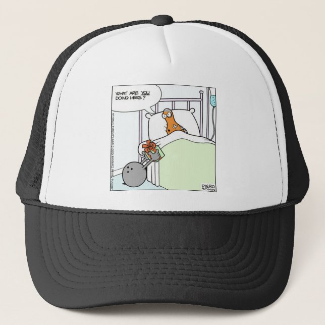 Casquette Bowling Hospital Funny Tee - shirts Cartes Mugs Ca (Devant)