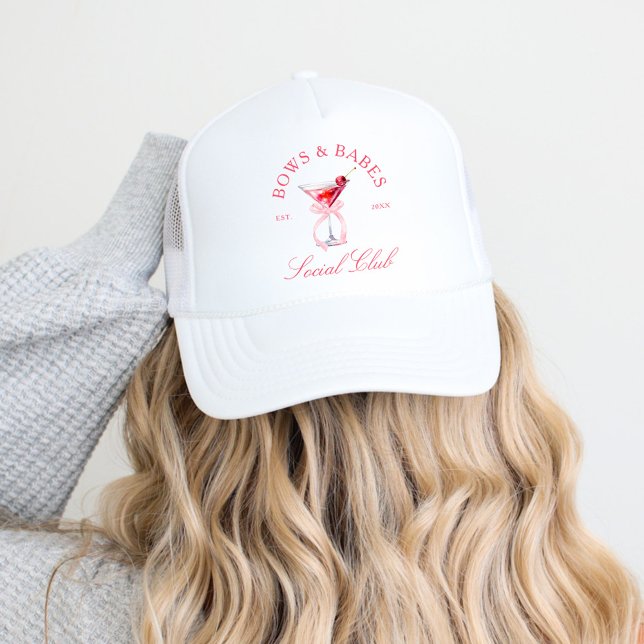 Casquette Bows & Babes Coquette Cerises Enterrement de Vie d (Créateur téléchargé)