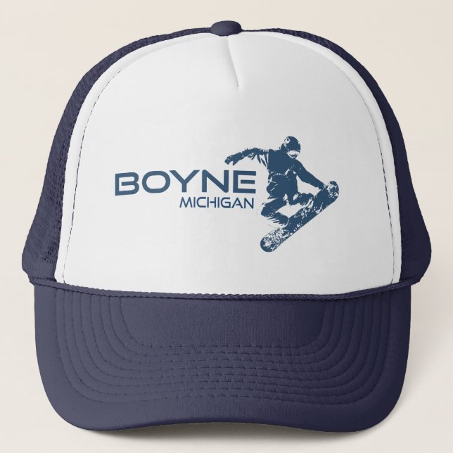 Casquette Boyne Mountain Resort Michigan Snowboardeur (Devant)