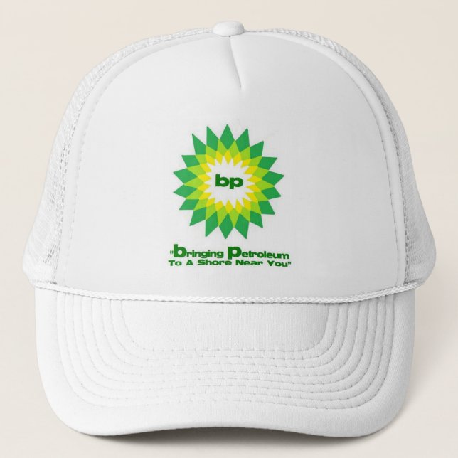 Casquette bp Slogan de déversement d'huile (Devant)