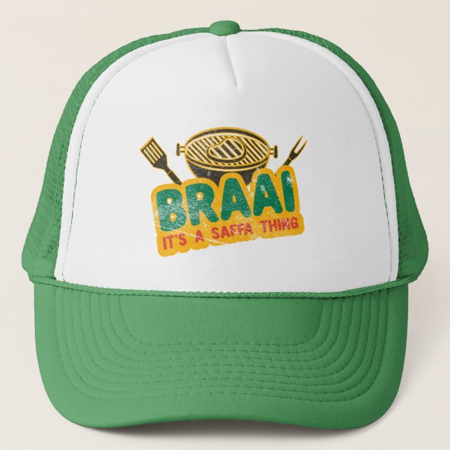 Casquette Braai C'est un truc de safra - Cadeau de barbecue  (Devant)