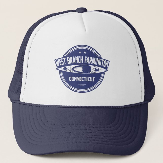 Casquette Branche Ouest Farmington River Connecticut Kayak (Devant)