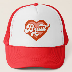 Casquette Braut Und Team Braut Bachelorette Retro Herz