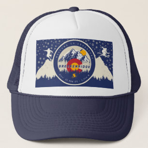 Casquette Breckenridge Colorado Drapeau Montagne Ski Souveni