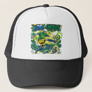 Casquette Brésil Énergie de but Skeleton Nations attaquant C