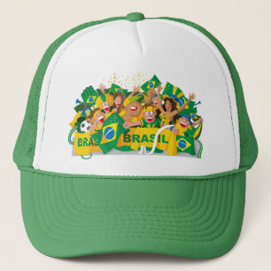 Casquette brésilien du football